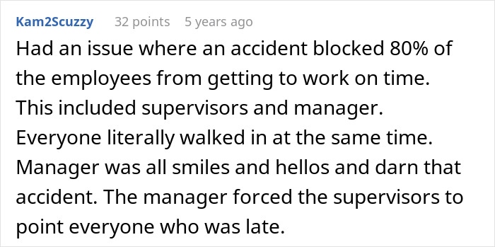 Worker responds to boss enforcing one minute late rule by stopping overtime in office environment discussion. Worker responds to boss enforcing one minute late rule by stopping overtime in office environment discussion.
