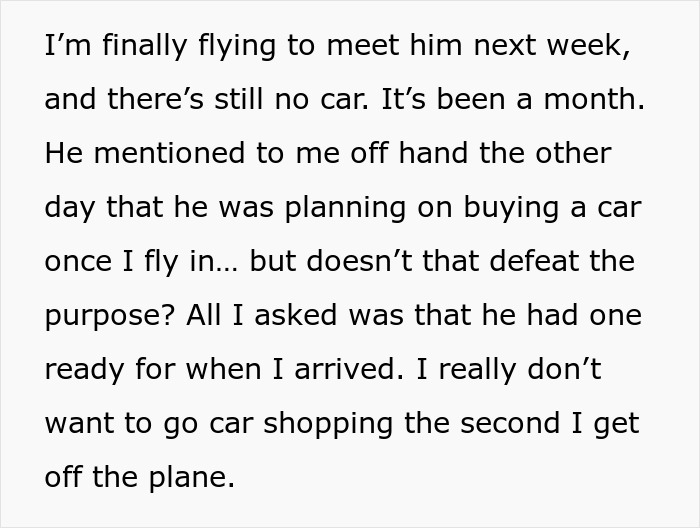 Text excerpt highlighting a woman’s frustration as her husband fails a basic task before their cross-country move. Text excerpt highlighting a woman’s frustration as her husband fails a basic task before their cross-country move.