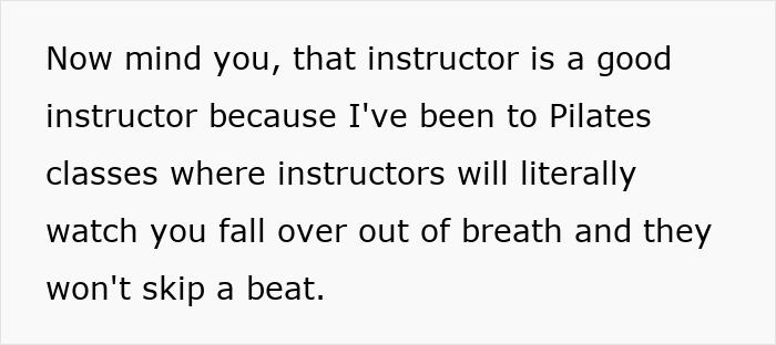 Text excerpt about a Pilates instructor’s approach, relating to women 200 lbs and over doing Pilates. Text excerpt about a Pilates instructor’s approach, relating to women 200 lbs and over doing Pilates.