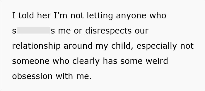 Text message discussing a man refusing disrespect around his child after his wife’s best friend joked about wanting his baby. Text message discussing a man refusing disrespect around his child after his wife’s best friend joked about wanting his baby.