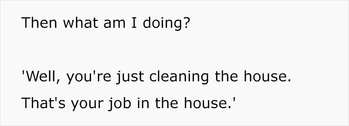 Text conversation showing a wife questioning her role, while husband accuses her of doing nothing for his mom. Text conversation showing a wife questioning her role, while husband accuses her of doing nothing for his mom.
