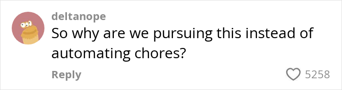 User comment on social media questioning AI development focus, related to Google’s AI model creating realistic videos. User comment on social media questioning AI development focus, related to Google’s AI model creating realistic videos.