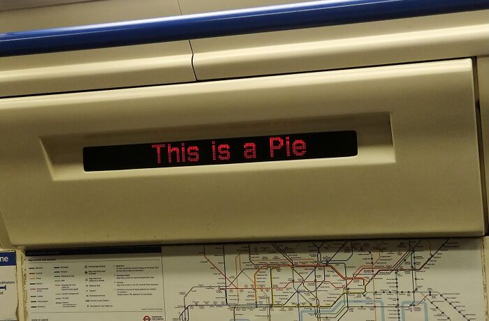 Digital display on public transit showing incorrect message, highlighting technology disasters that prove even geniuses mess up.