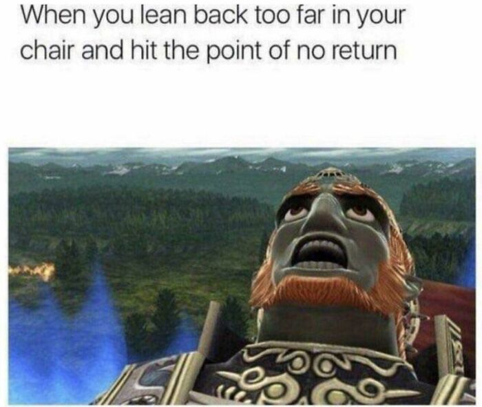 Meme showing a character leaning back in a chair, capturing human experience moments rarely discussed.