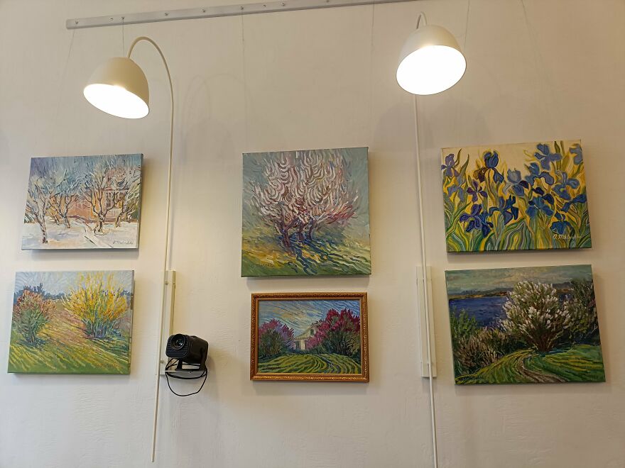 My Friends Helped Me To Create An Exhibition Of Paintings In The Frontline Zone Of Ukraine (11 Pics)