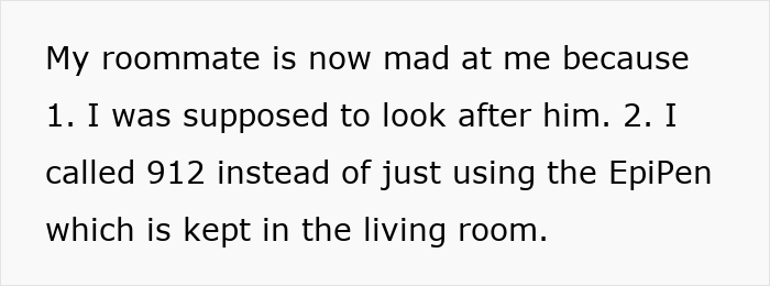 “AITA For Refusing To Pay Medical Bills For My Roommate's Son After He Had An Allergic Reaction?” “AITA For Refusing To Pay Medical Bills For My Roommate's Son After He Had An Allergic Reaction?”