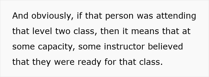 Text excerpt discussing an instructor’s decision on readiness for Pilates class for people 200 lbs and over. Text excerpt discussing an instructor’s decision on readiness for Pilates class for people 200 lbs and over.