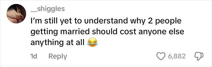 Social media user questions the rising costs associated with paying for hen parties in an online debate. Social media user questions the rising costs associated with paying for hen parties in an online debate.