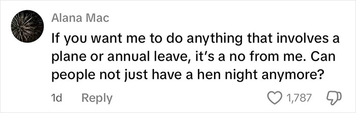 Social media comment questioning the rising costs of paying for hen parties and asking if hen nights can be simpler. Social media comment questioning the rising costs of paying for hen parties and asking if hen nights can be simpler.