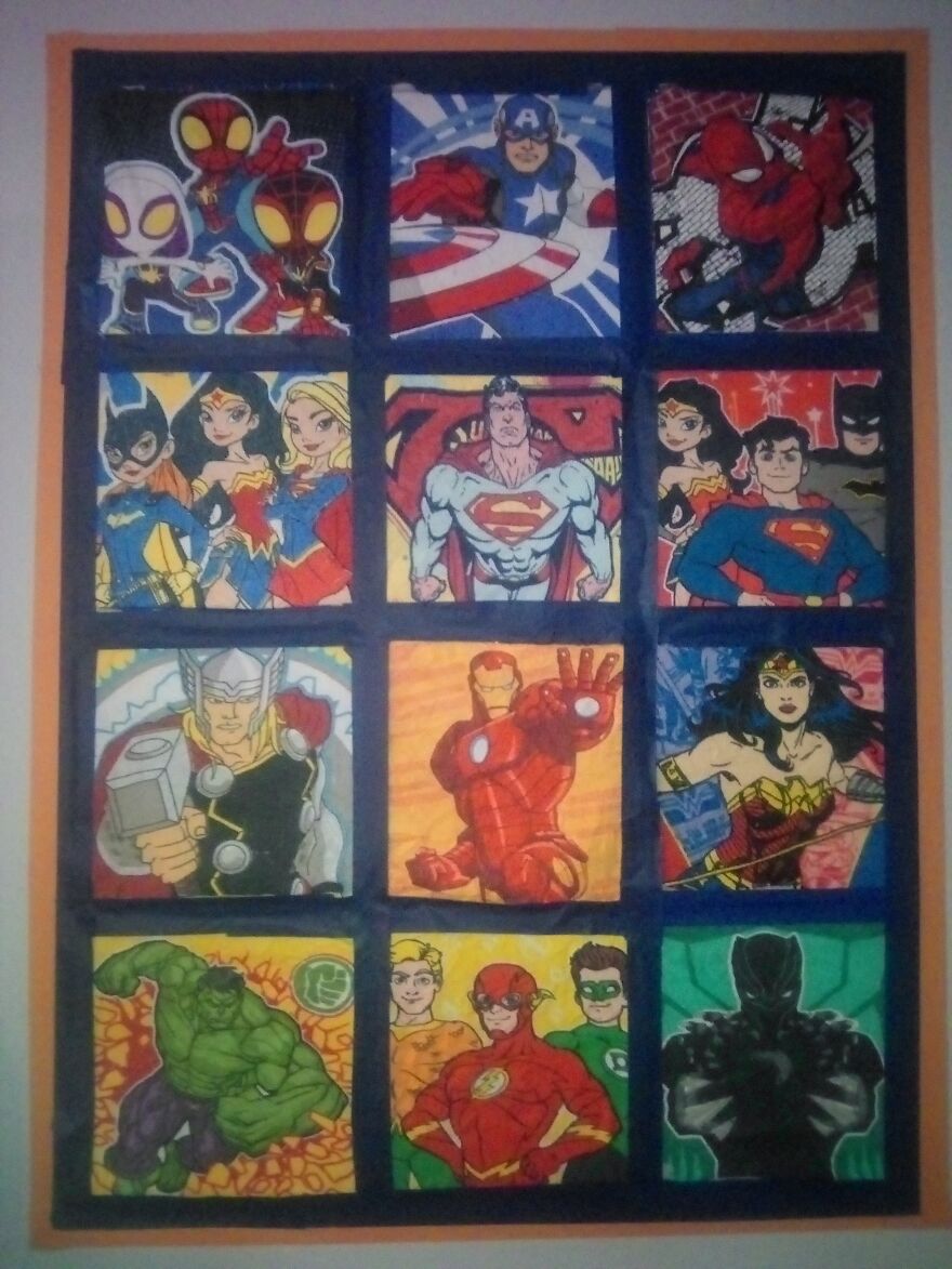 Dollar Store Magic Towel Superhero Quilt