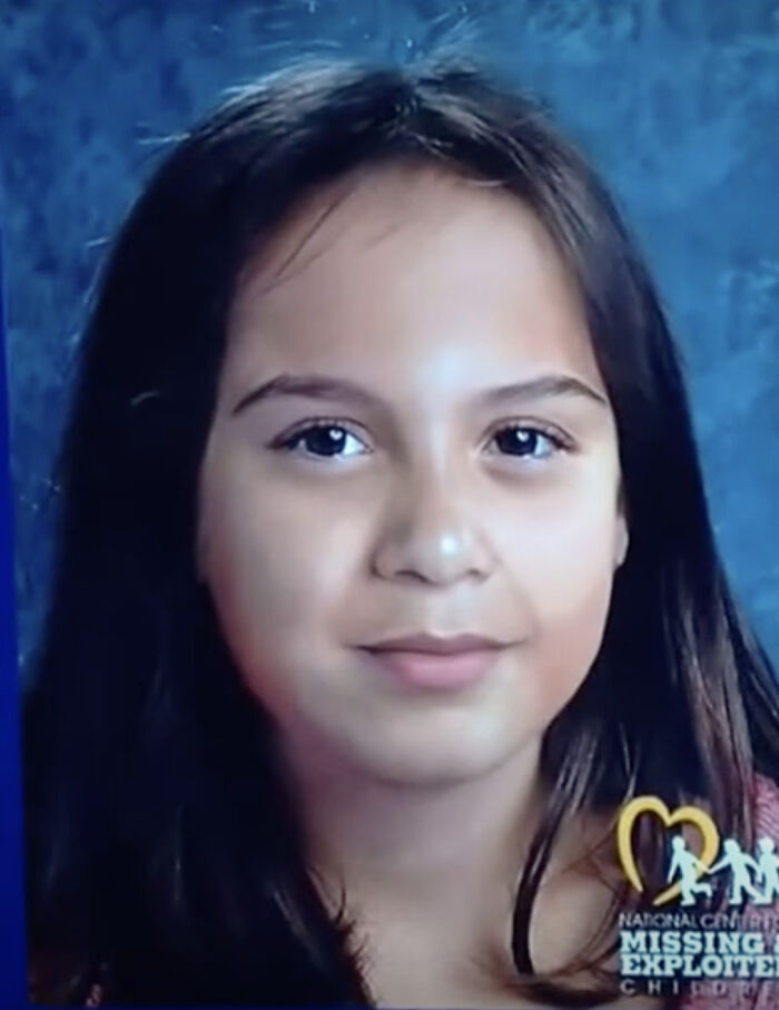 Portrait of a 7-year-old girl involved in a missing sister search and found in a closet case. Portrait of a 7-year-old girl involved in a missing sister search and found in a closet case.