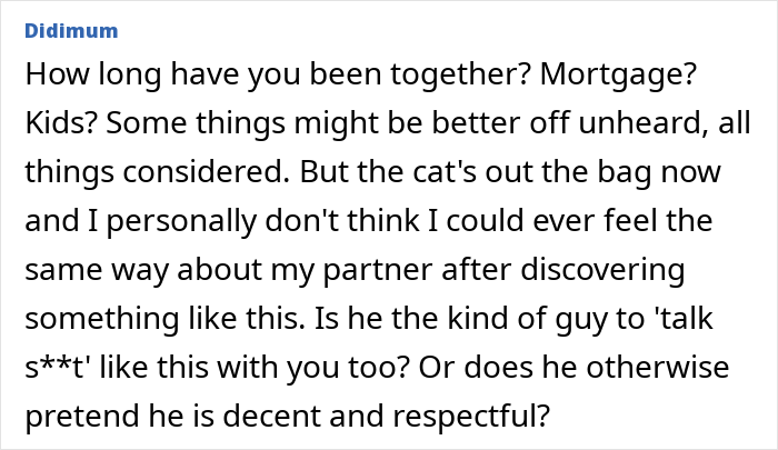 "Unsure What To Do": Woman Discovers Partner's Group Chat Messages And Is Absolutely Horrified