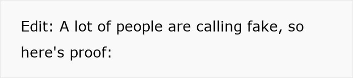 Text on a white background stating proof is provided against claims the story of petty revenge after Airbnb host raised price last minute is fake. Text on a white background stating proof is provided against claims the story of petty revenge after Airbnb host raised price last minute is fake.