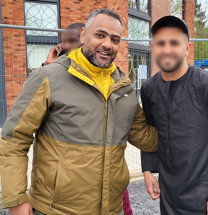 Father of four with 37 followers faces 10 years in jail over deleted tweet, pictured outdoors with friends. Father of four with 37 followers faces 10 years in jail over deleted tweet, pictured outdoors with friends.
