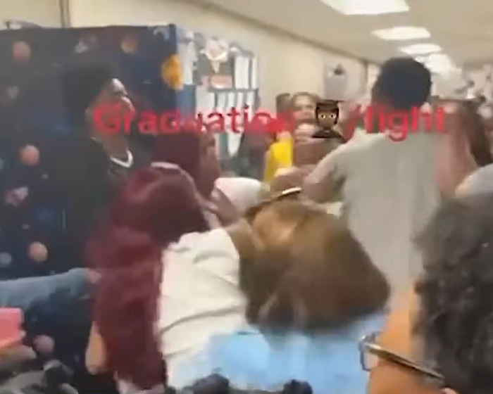 Parents caught in a traumatic brawl at a crowded kindergarten graduation while children plead for peace. Parents caught in a traumatic brawl at a crowded kindergarten graduation while children plead for peace.