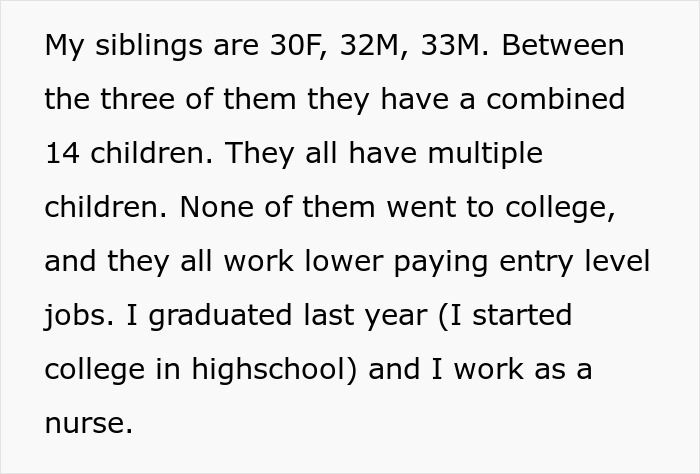 Text describing siblings turning on sister after she refuses to turn her home into shelter for brother’s whole family. Text describing siblings turning on sister after she refuses to turn her home into shelter for brother’s whole family.