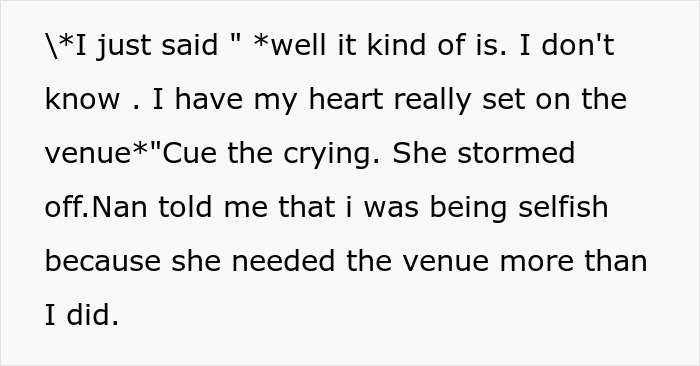 Couple books wedding venue years in advance, shocked when pregnant sister demands to take the reservation from them. Couple books wedding venue years in advance, shocked when pregnant sister demands to take the reservation from them.
