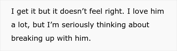 Text expressing conflicted feelings about ending a relationship despite love, highlighting hypocrisy in an open relationship context. Text expressing conflicted feelings about ending a relationship despite love, highlighting hypocrisy in an open relationship context.