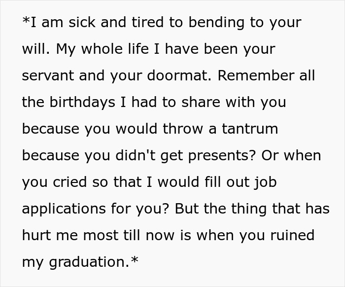 Text post expressing frustration about being treated like a doormat and recalling hurtful family memories. Text post expressing frustration about being treated like a doormat and recalling hurtful family memories.