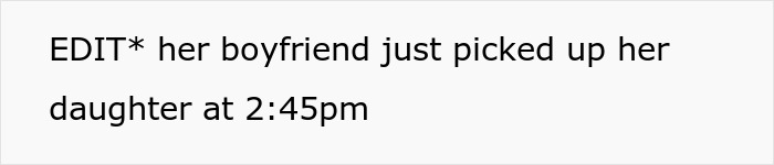 Text message screenshot mentioning a boyfriend picking up a daughter related to charging a friend for furniture damage. Text message screenshot mentioning a boyfriend picking up a daughter related to charging a friend for furniture damage.