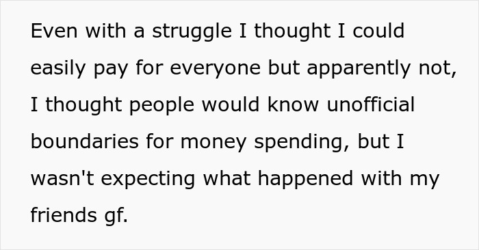 Text about a friend's girlfriend ordering the most expensive meals on the menu knowing the guy is paying, causing backfire. Text about a friend's girlfriend ordering the most expensive meals on the menu knowing the guy is paying, causing backfire.
