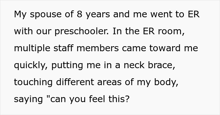 Wife scared and bruised in ER as husband distracted with TikTok and takeout, emotional check-out amid hospital chaos. Wife scared and bruised in ER as husband distracted with TikTok and takeout, emotional check-out amid hospital chaos.