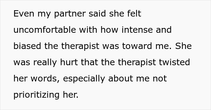 Couple experiencing relationship struggles feels attacked during therapy session due to therapist’s intense and biased behavior. Couple experiencing relationship struggles feels attacked during therapy session due to therapist’s intense and biased behavior.