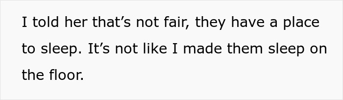 Text on a plain background showing a statement about fairness and sleeping arrangements, related to a miniature wargaming studio. Text on a plain background showing a statement about fairness and sleeping arrangements, related to a miniature wargaming studio.