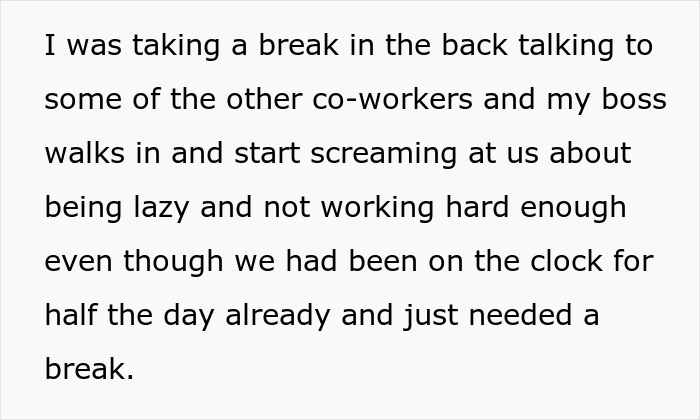 Text describing a worker’s story about a boss showing audacity by telling employees their pay is late after making them admire his new truck. Text describing a worker’s story about a boss showing audacity by telling employees their pay is late after making them admire his new truck.
