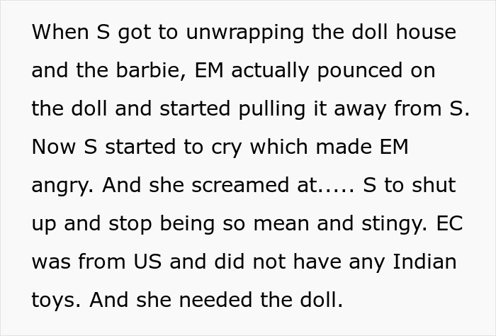 Girl’s 11th birthday turns sour as visiting relatives demand cake, gifts, and full attention during celebration.