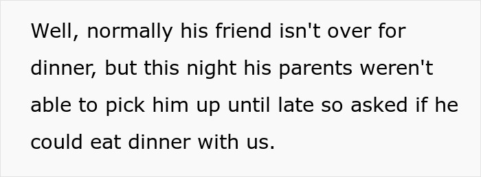 Text excerpt showing a teen's parents forcing him to be vegan and reacting strongly when he ate meat at a friend's house. Text excerpt showing a teen's parents forcing him to be vegan and reacting strongly when he ate meat at a friend's house.