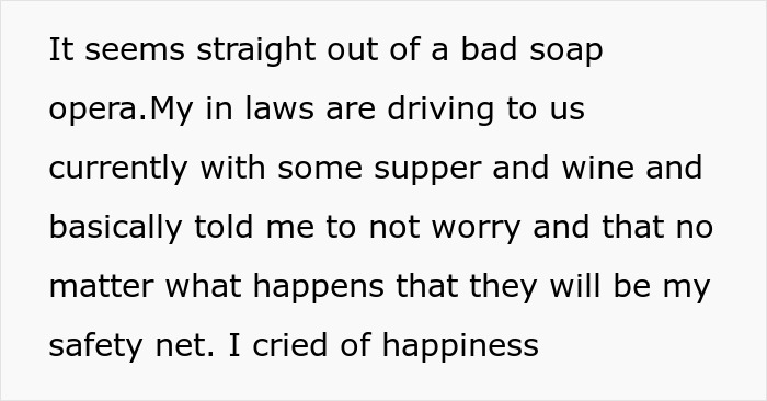 Text describing in-laws offering support, evoking emotions after couple books wedding venue years in advance. Text describing in-laws offering support, evoking emotions after couple books wedding venue years in advance.