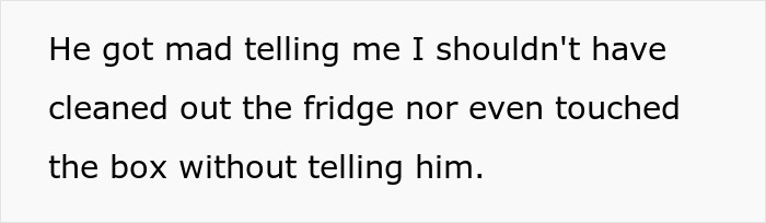 Husband guarding a box of olives like gold, reacting angrily as wife cleans the fridge and touches the box without permission. Husband guarding a box of olives like gold, reacting angrily as wife cleans the fridge and touches the box without permission.