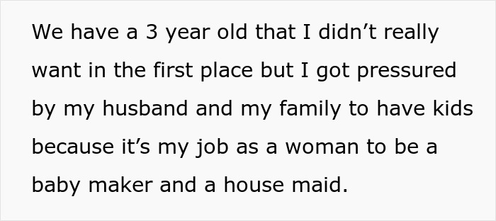 Alt text: Woman expressing frustration with cheating husband and unwanted child, feeling trapped by family and societal pressure. Alt text: Woman expressing frustration with cheating husband and unwanted child, feeling trapped by family and societal pressure.