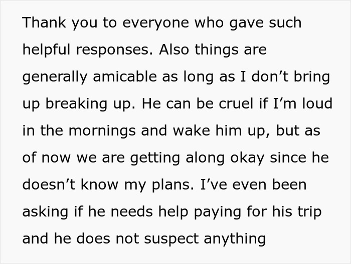 Text showing a woman describing her partner’s anger and spending habits in a toxic home while planning a quiet exit. Text showing a woman describing her partner’s anger and spending habits in a toxic home while planning a quiet exit.