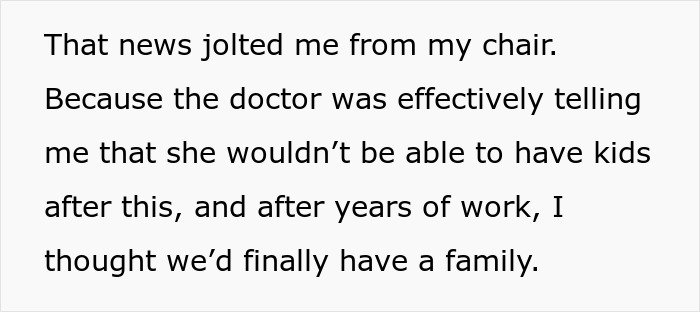 Man walks out after wife’s cancer diagnosis means no biological kids, facing family and emotional struggles. Man walks out after wife’s cancer diagnosis means no biological kids, facing family and emotional struggles.