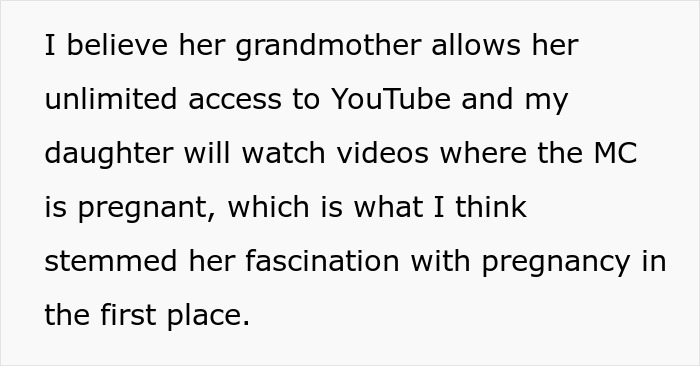 Alt text: Mom furious over MIL’s weird gift to her pregnancy-obsessed 6-year-old, causing tension over grandmother’s influence. Alt text: Mom furious over MIL’s weird gift to her pregnancy-obsessed 6-year-old, causing tension over grandmother’s influence.
