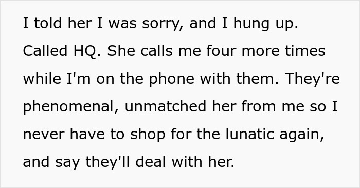 Text excerpt discussing a grocery Karen refusing to pay for extra items and demanding the shopper cover the bill. Text excerpt discussing a grocery Karen refusing to pay for extra items and demanding the shopper cover the bill.