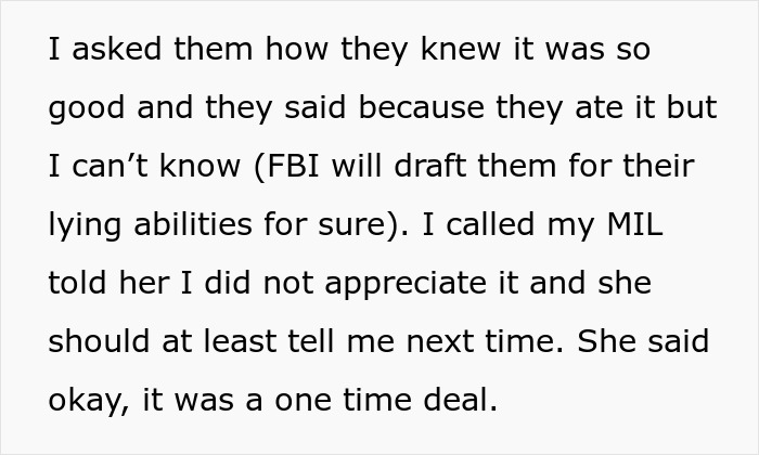 Text about a mom refusing to leave kids with MIL after she keeps feeding them fast food, expressing frustration. Text about a mom refusing to leave kids with MIL after she keeps feeding them fast food, expressing frustration.