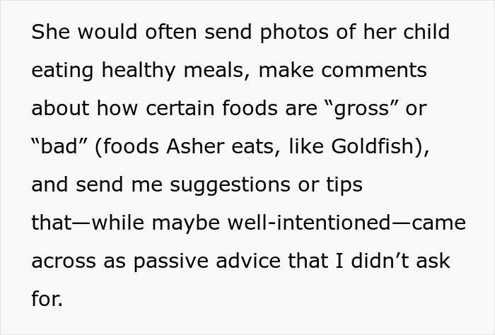 Woman shares how food talk triggers her due to her son’s autism and how cousin reacts by cutting her off.
