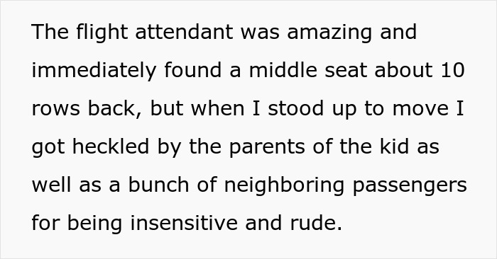 Passenger moves seats on flight after special needs kid’s kickfest and faces blame from nearby passengers. Passenger moves seats on flight after special needs kid’s kickfest and faces blame from nearby passengers.