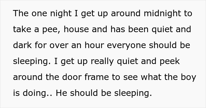 Man questioning future with girlfriend after her 11-year-old son monitors bedroom and demands open door at night.