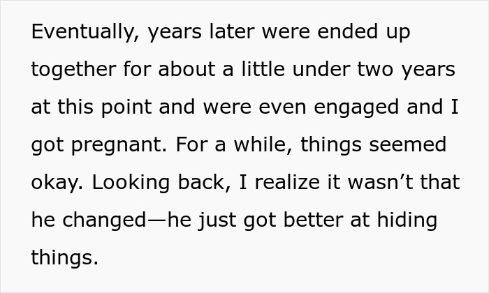 Text excerpt from a woman’s story about transferring ex’s phone data and finding cheating evidence hidden in it. Text excerpt from a woman’s story about transferring ex’s phone data and finding cheating evidence hidden in it.