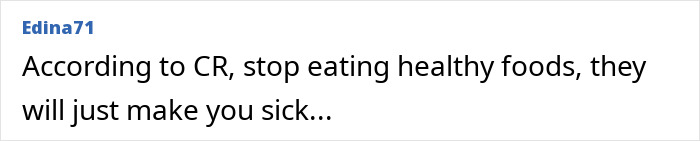 Comment warning about certain products requiring extra caution while cooking and eating, as advised by experts.