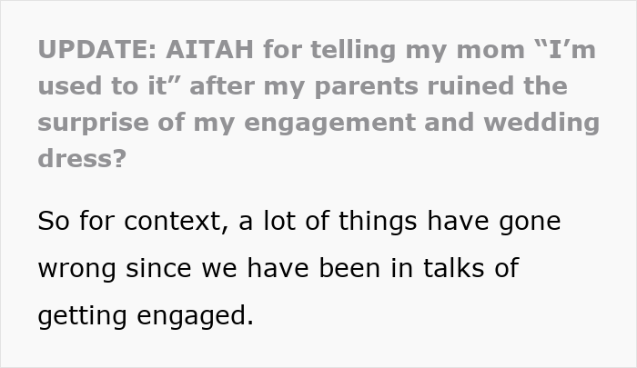 Text excerpt showing bride’s joy turns into drama as parents treat wedding secrets like gossip, ruining moments. Text excerpt showing bride’s joy turns into drama as parents treat wedding secrets like gossip, ruining moments.