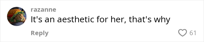 Comment on social media post saying It's an aesthetic for her, discussing people over 200 lbs and Pilates controversy. Comment on social media post saying It's an aesthetic for her, discussing people over 200 lbs and Pilates controversy.