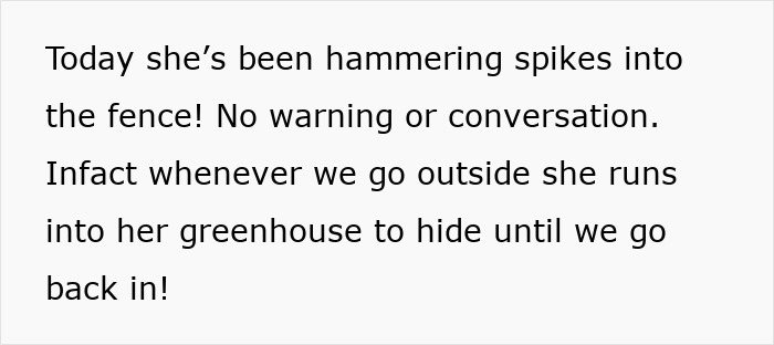 Neighbor hammering spikes on fence after outdoor cat causes dispute, sparking huge debate online between couple and mad neighbor Neighbor hammering spikes on fence after outdoor cat causes dispute, sparking huge debate online between couple and mad neighbor