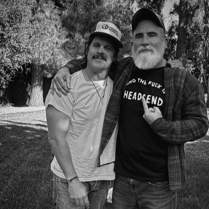 Prison Break star Dominic Purcell with a new unrecognizable look, sporting a full white beard and casual attire outdoors. Prison Break star Dominic Purcell with a new unrecognizable look, sporting a full white beard and casual attire outdoors.