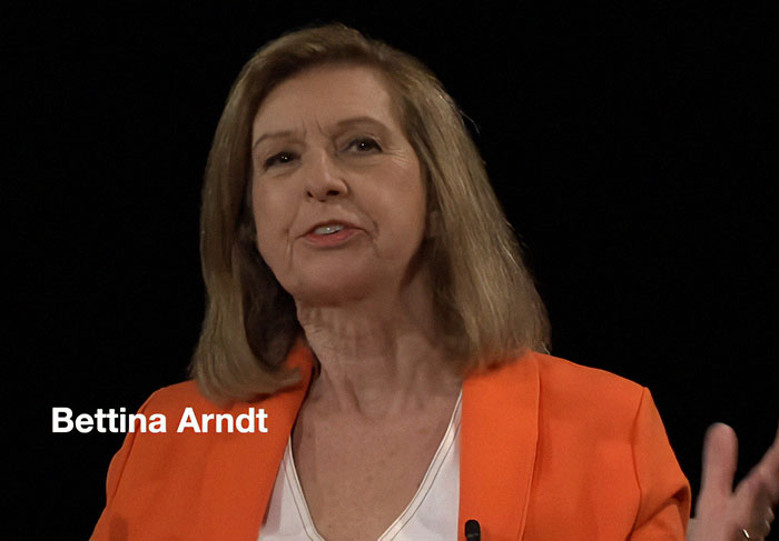 University professor Bettina Arndt speaking about domestic violence, highlighting debates on women and men’s roles. University professor Bettina Arndt speaking about domestic violence, highlighting debates on women and men’s roles.