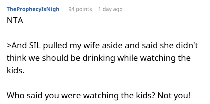 Reddit comment discussing parents inviting a couple on vacation to use them for free babysitting. Reddit comment discussing parents inviting a couple on vacation to use them for free babysitting.